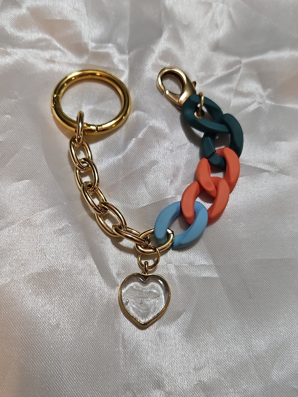 Gold Tone Extender and Acrylic Chain